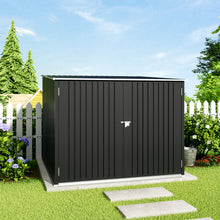 Load image into Gallery viewer, Gardens Plan Galvanized Steel Bicycle Storage Shed