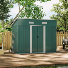 Load image into Gallery viewer, Compact Metal Storage Tool Shed for Garden Patio
