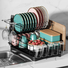 Load image into Gallery viewer, Multifunctional 2 Tier Detachable Dish Drainer Rack