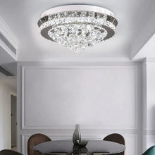 Load image into Gallery viewer, 36w Crystal Ceiling Light Modern Chandeliers Lamp with Crystal Droplets Ceiling Light Living and Home