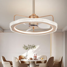 Load image into Gallery viewer, Lightsin 60cm Elegant 3-Blades Metal Ceiling Fan with LED Light Lightsin UK