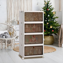 Load image into Gallery viewer, 4-layer Thicken Foldable Shoe Storage Box with Wheels