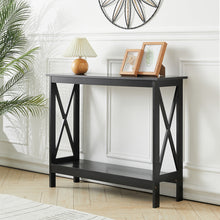 Load image into Gallery viewer, X-Design Console Tables 2 Tier Entrance Sofa Table Bookshelf Entryway Table Console Table Living and Home