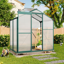 Load image into Gallery viewer, Aluminium Hobby Greenhouse with Base and Window Opening