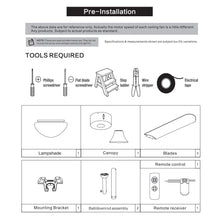 Load image into Gallery viewer, Silver 3 Blade Ceiling Fan with LED Lamp & Remote Control 42Inch Ceiling Light Living and Home