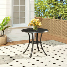 Load image into Gallery viewer, Cast Aluminum Patio Dining Table with Umbrella Hole