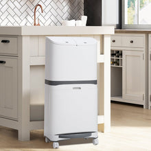 Load image into Gallery viewer, 48L Plastic Step On Multi-Compartments Rubbish & Recycling Bin Kitchen Waste Bins Living and Home