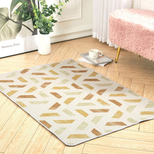 Load image into Gallery viewer, Golden Geometric Modern Rug Rugs Living and Home