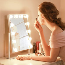 Load image into Gallery viewer, Adjustable Large Rectangular Lighted Makeup Mirror Living and Home