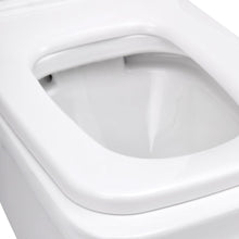 Load image into Gallery viewer, 80cm H 2-Piece Elongated Square Toilet with Dual Flush Toilet Living and Home