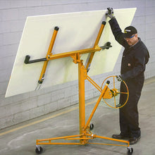 Load image into Gallery viewer, 11/16ft Yellow Drywall Lifter with Rolling Casters Panel Hoist Living and Home 11 feet