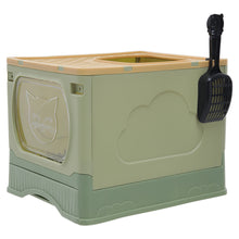Load image into Gallery viewer, Foldable Cat Litter Box Top Entry Anti-Splashing Cat Toilet