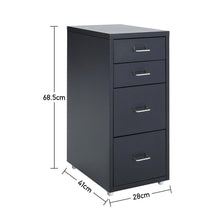 Load image into Gallery viewer, Office Filing Cabinet 3/4/5/6/8Drawers Metal White Chest Storage Unit Wheels Cabinet Living and Home