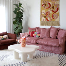 Load image into Gallery viewer, Cottonfy Corduroy Padded Upholstery Cloud Sofa for Small Apartment Cottonfy UK Pink 2 Seater(160cm) Full-Paid