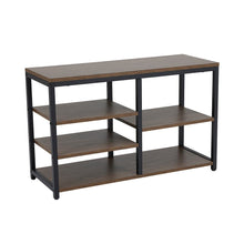 Load image into Gallery viewer, H&O Direct Multi-tiered Shoe Rack Bench in Walnut, XY0246 Living and Home