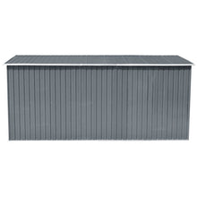 Load image into Gallery viewer, Livingandhome 12 x 10ft Metal Garden Shed with Foundation - Dark Grey