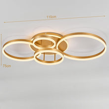 Load image into Gallery viewer, 2/3.5 ft Circles Ceiling Light with LED Dimmable/Non-Dimmable Ceiling Lights Living and Home