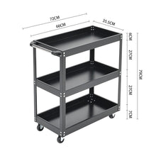 Load image into Gallery viewer, 3 Tier Rolling Tool Cart Storage Organizer Tool Storage Cabinets Living and Home