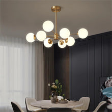 Load image into Gallery viewer, Lightsin Post-Modern Creative Copper Globe Chandelier Lightsin 8-Light