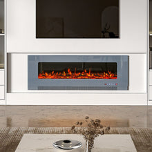 Load image into Gallery viewer, 50/60 inch Electric Fireplace 5000 BTU Wall Mounted Fireplaces Heater 9 Available Flame Colours Wall Mounted Fireplaces Living and Home 50 Inch