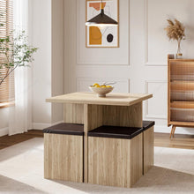 Load image into Gallery viewer, Table and 4 Stools Set Living and Home