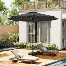 Load image into Gallery viewer, Large Solar Powered LED Patio Umbrella for Outdoor Garden Patio with Base, LG0931LG0455
