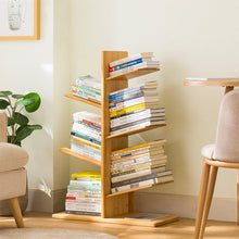 Load image into Gallery viewer, 5-Tier Wooden Tree Bookshelf