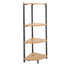 Load image into Gallery viewer, 3/4 Shelves Triangle Corner Shelf Rack Bookcase Storage Unit Shelves & Racks Living and Home