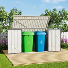 Load image into Gallery viewer, Outdoor Metal Bicycle Storage Shed