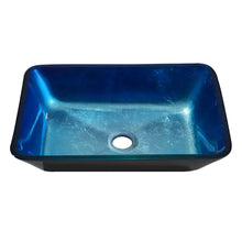 Load image into Gallery viewer, Rectangular Tempered Glass Bathroom Art Design Sink Bathroom Sinks Living and Home