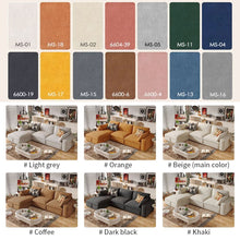Load image into Gallery viewer, Cottonfy Creamy Tofu Block Pullout Sofa Bed with Storage Living and Home