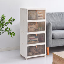 Load image into Gallery viewer, 4-layer Thicken Foldable Shoe Storage Box with Wheels