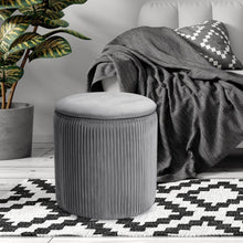 Load image into Gallery viewer, Modern Pleated Storage Ottoman