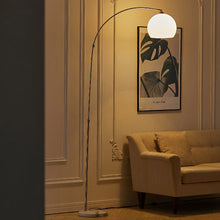 Load image into Gallery viewer, Modern Arched Floor Lamp with Marble Base