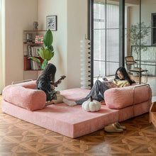 Load image into Gallery viewer, Cottonfy Teddy Corduroy Modular Detachable Sofa Bed Cottonfy UK