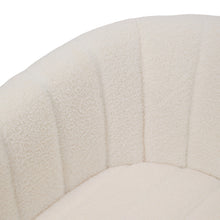 Load image into Gallery viewer, Upholstered Swivel Accent Armchair - White