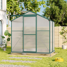 Load image into Gallery viewer, Aluminium Hobby Greenhouse with Base and Window Opening