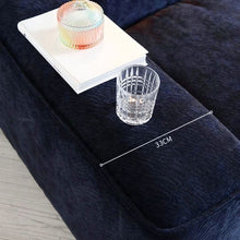 Load image into Gallery viewer, Cottonfy Tofu Block Vintage Chenille Fabric Sofa Stain Resistant Navy Blue Cottonfy UK