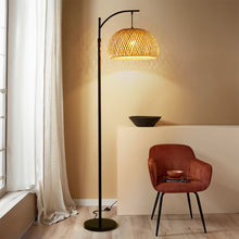Load image into Gallery viewer, Traditional Woven Rattan Floor Lamp
