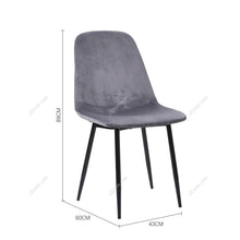 Load image into Gallery viewer, Set of 2 Velvet Upholstered Dining Chairs Rhombus Patterned Back Living and Home