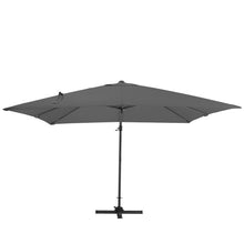 Load image into Gallery viewer, Dark Grey 3 x 3 m Square Cantilever Parasol Outdoor Hanging Umbrella for Garden and Patio Parasols Living and Home