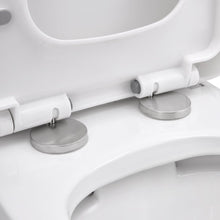 Load image into Gallery viewer, 80cm H 2-Piece Elongated Square Toilet with Dual Flush Toilet Living and Home