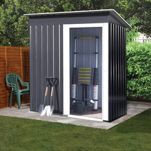 Load image into Gallery viewer, Livingandhome Galvanized Steel Garden Patio Tool Shed