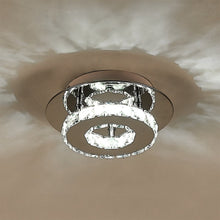 Load image into Gallery viewer, Stacked LED Ceiling Light with Crystal Rims Ceiling Light Living and Home