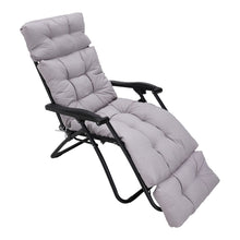 Load image into Gallery viewer, Livingandhome Outdoor Thickened Lounger Cushion - Grey