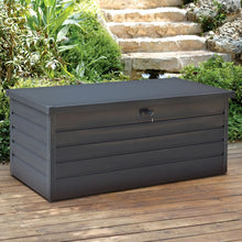 Load image into Gallery viewer, 600L Metal Outdoor Garden Storage Box Lockable Garden Storage Boxes Living and Home