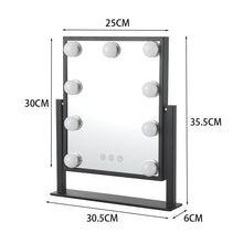 Load image into Gallery viewer, Adjustable LED Hollywood Vanity Mirror Touch Screen Control LED Make Up Mirrors Living and Home