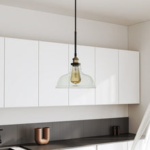 Load image into Gallery viewer, Modern Style Transparent Black Glass Single Light Pendant Light Pendant Lights Living and Home