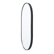 Load image into Gallery viewer, Modern Oval Metal Wall Mirror Black Bathroom Mirrors Living and Home