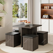 Load image into Gallery viewer, Table and 4 Stools Set Living and Home